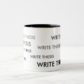 Écrivez la tasse de rappel de thèse (Centre)