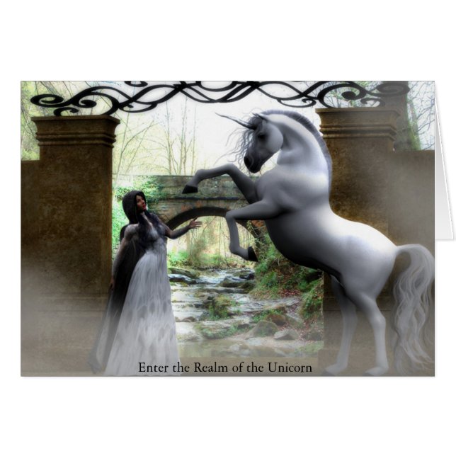 Écrivez le royaume de la licorne (Devant horizontal)