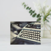 Écrivez-moi, carte postale vintage (Debout devant)