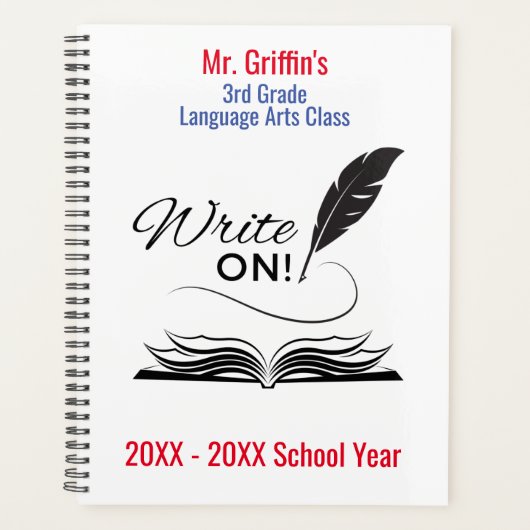 Écrivez ! | Planificateur de couverture rigide per (Devant)