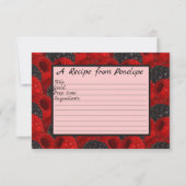 Écrivez sur la carte de recette motif et nom de ba (Devant)