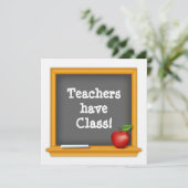 Écrivez une note: les enseignants ont une carte de (Debout devant)