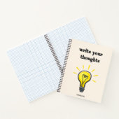 Écrivez vos pensées – Cahier ligné élégant (Intérieur)