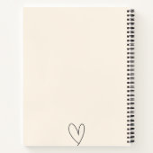 Écrivez vos pensées – Cahier ligné élégant (Dos)