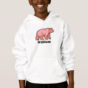 Écrivez votre nom sur cet Ours Pop Art rose