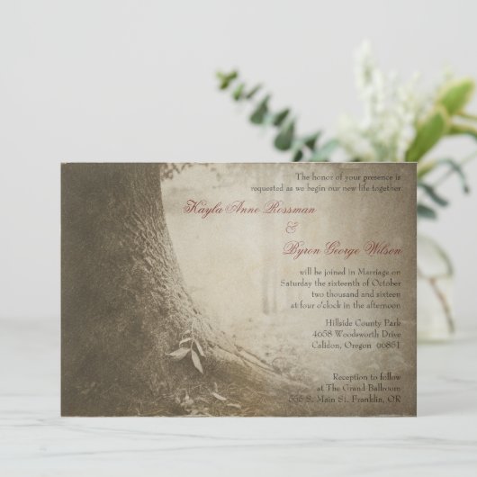 Écrivez votre nom sur la Faire-part de mariage d'a (Debout devant)