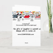 Écrivez votre propre message CARTE DE RÉCEPTION (Dos)