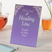 Écrivez votre propre panneau de piédestal Fleurs v (In SItu)