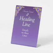 Écrivez votre propre panneau de piédestal Fleurs v (Recto)