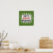 Écrivons Poésie Poster Poster Wall Art (Cuisine)