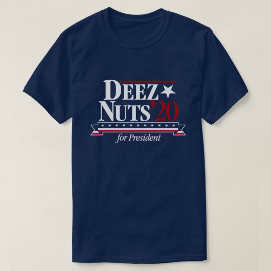 Écrous de Deez pour le T-shirt de président (bleu) (Design devant)