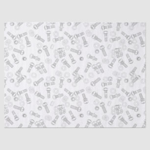Écrous - et - papier de soie de soie de boulons