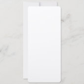 ECRU 110lb 9,25 po x 4 po Invitations de mariage (Dos)