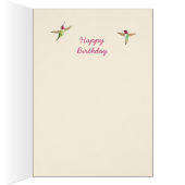 Ecru Anna's Hummingbird Birthday Kaart (Binnen (Rechts))
