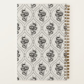 Ecru | Botanical Snake Personalized Notitieboek (Achterkant)