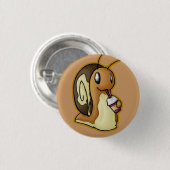 Ecru-Button Ronde Button 3,2 Cm (Voorkant /achterkant)