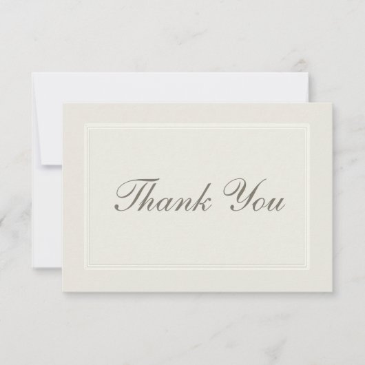 Ecru Dreams Merci traditionnel Mariage (Devant)