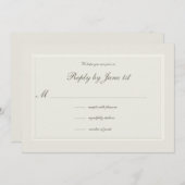 Ecru droomt Formele Traditionele Huwelijksreactie (Voorkant / Achterkant)