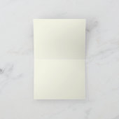 Ecru Elegant Script Monogram - Hartelijk dank Bedankkaart (Binnen)