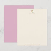 Ecru Hummingbird Stationery Paper (Voorkant / Achterkant)
