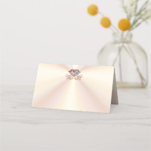 Ecru, Roos Gold Diamond Plaatskaarten