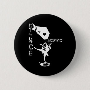 Ecstatic Dance Llerina Danser In Een Tutu Vrije St Ronde Button 5,7 Cm