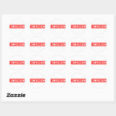 Ecstatisch stempel ronde sticker (Vel)