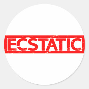Ecstatisch stempel ronde sticker