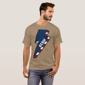 ECSU Eastern Connecticut State University Lightnin T-shirt (Voorkant volledig)