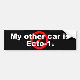 Ecto-1-Bumpersticker Bumpersticker