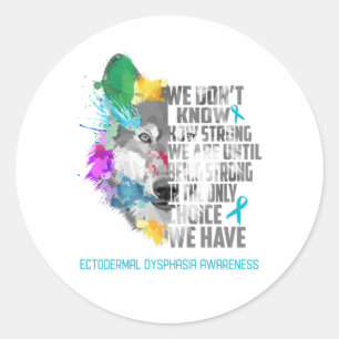 Ectodermale dysphasie bewustzijn ronde sticker