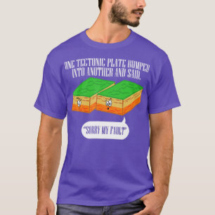 ectonisch Bord grappige aardbeving T-shirt