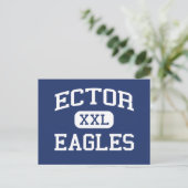 Ector - Eagles - Junior High School - Odessa Texas Briefkaart (Staand voorkant)