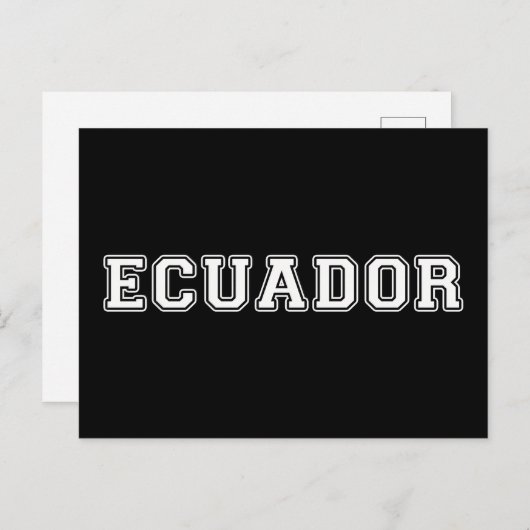Ecuador Briefkaart (Voorkant / Achterkant)