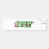 ECUADOR BUMPERSTICKER (Voorkant)