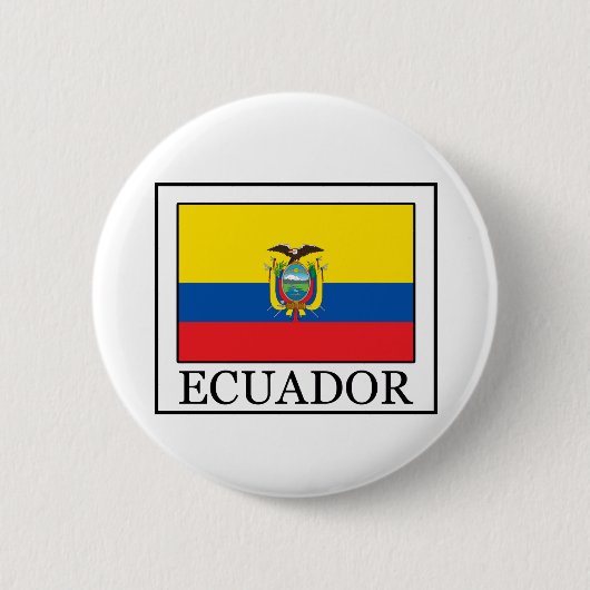 Ecuador-Button Ronde Button 5,7 Cm (Voorkant)