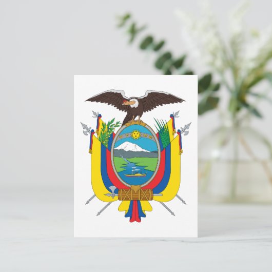 Ecuador Coat of Arms Briefkaart (Staand voorkant)