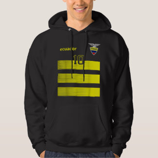 Ecuador Ecuadoriaans Football gestreept op 10 Jers Hoodie