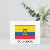 Ecuador (Ecuadoriaans) vlag Briefkaart (Staand voorkant)