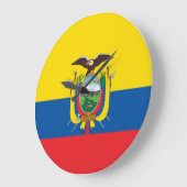 Ecuador (Ecuadoriaans) vlag Grote Klok (Hoek)