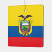 Ecuador (Ecuadoriaans) vlag Keramisch Ornament (Links)