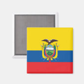 Ecuador (Ecuadoriaans) vlag Magneet (Voorkant / Achterkant)