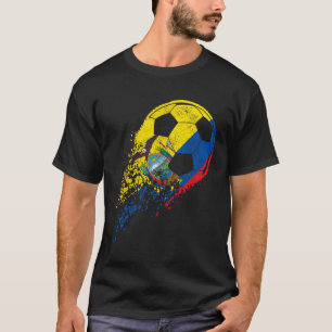 Ecuador Ecuadoriaanse Vlag Voetbal Speler T-shirt