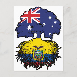 Ecuador Ecuadorian Australian Australia Tree Roots Briefkaart