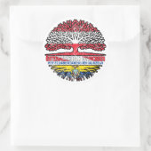 Ecuador Ecuadorianisch Österreichisch Österreich Ronde Sticker (Tas)