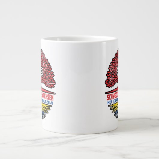 Ecuador Ecuadorianisch Schweizer Schweiz Baum Extra Grote Beker (Voorkant)