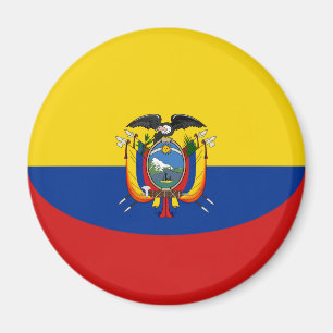 Ecuador Fisheye Flag Magnet Magneet