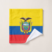 Ecuador Flag Bad Handdoek (Wasdoekje)