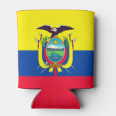 Ecuador Flag Blikjeskoeler (Achterkant)