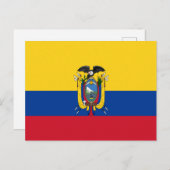 Ecuador Flag Briefkaart (Voorkant / Achterkant)